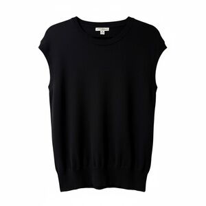 Jachs Girlfriend Women’s Sleeveless Sweater Knit Crewneck Top Black Medium